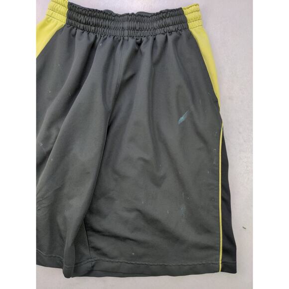 Nike Drifit Athletic Shorts Size L Gray & Yellow Embroidered Swoosh Logo - Picture 4 of 11